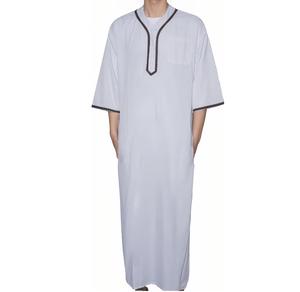 Túnica Abaya de Alta Calidad Hecha a Mano, Estilo Dubái, para Hombres, para Oración del Eid, Thobe Saudí, Jubba para Adultos, Tallas Grandes - Product Image 1