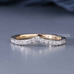 Anillo de Moissanita de Corte Redondo en Oro Amarillo de 14K para Mujer, Lujoso, 0.28 Quilates de Peso Total, 2.13 Gramos, Joyería Fina para Boda o Compromiso - Product Image 3