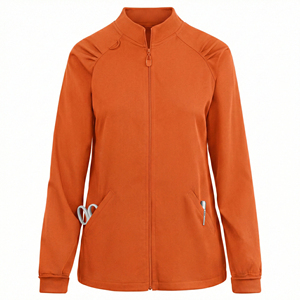 Chaqueta de Enfermería Personalizable OEM, Ajuste Entallado, Elegante, para Spa y Salón, con Cierre Completo, Precio al por Mayor, Diseño Propio - Product Image 2
