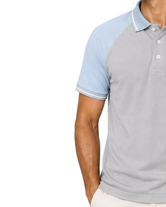 Camiseta Polo para Hombre, Color Gris Cielo, Personalizada por el Fabricante, Ropa Deportiva Informal, Transpirable, Camisa de Golf, Ropa Deportiva de Verano, Moda Premium - Product Image 3