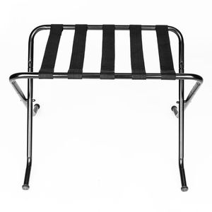 Portable Metal Luggage Rack 680*400*560MM Black Durable Cart for Travel Essentials - Product Image 3