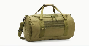 PROFIT SPORTS Olive Green <b>Corduroy</b> Duffel <b>Bag</b> 30-40L Big Capacity Adjustable Strap Zipper Closure Polyester Unisex Gym <b>Bag</b> - Product Image 6