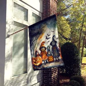 Gran espeluznante Halloween casa bandera truco Treaters porche manga poste decorativo patio Banner ilustraciones Multicolor poliéster pared - Product Image 2