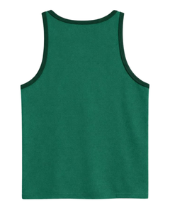 Dark Green <b>Men</b> Tank Top Sleeveless Cotton Gym Vest Solid Color Summer Casual Fitness Workout <b>Singlet</b> Breathable Sportswear - Product Image 5
