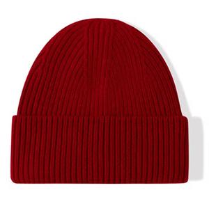 Unisex Jacquard Beanie Hat Solid Color Knitted <b>Winter</b> <b>Cap</b> Casual Style Adjustable for Adults Common 56-58CM Head Circumference - Product Image 2