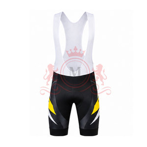 Conjunto de Jersey y Pantalones Cortos de Ciclismo para Hombre, Diseño Negro, Amarillo y Blanco, Manga Corta, Cierre Frontal con Cremallera, para Adultos - Product Image 4