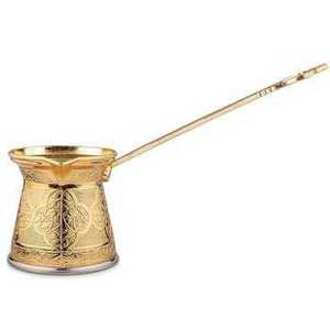 Handcrafted Turkish Coffee Pot Copper Brass Ottoman Style <b>Small</b> Coffee Kettle Traditional Authentic Home Coffee Brewer - Product Image 1