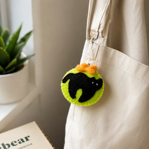 <b>Cute</b> Wool Felt <b>Bear</b> Charm - Product Image 1