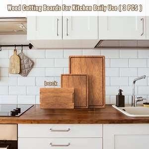 Tabla de Cortar de Madera Ecológica para una Cocina Sostenible con Textura de Madera Natural y Segura para el Contacto con Alimentos - Product Image 5