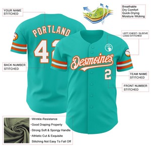 Haut court en jersey à boutons personnalisable, respirant, idéal pour le baseball, pour femmes, enfants et adultes, designs personnalisés, tailles OEM ODM - Product Image 3