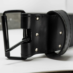 Customized Sized Breathable Unisex Gym <b>Belt</b> for Powerlifting/Weightlifting Leather Steel Buckle Professional Fitness Equipment - Product Image 1
