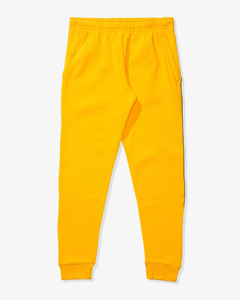 Pantalones Deportivos Amarillos para Hombre, Corte Ajustado, Cintura con Cordón, Puños Elásticos, para Correr, Entrenamiento, Fitness y Uso Casual - Product Image 5