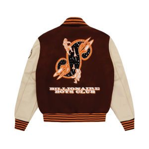 Blouson Bomber en Satin Personnalisé avec Patch Brodé, Style Vintage Letterman Varsity, Col Montant et Logo Avant pour Homme - Product Image 2