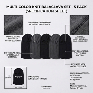 Masque de ski respirant personnalisé, cagoule intégrale, capuche tactique, masque de sport pour moto, cyclisme, course à pied - Product Image 5