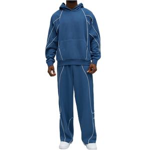 Pantalones de Nylon con Ribete Reflectante de Diseño Único para Hombre, Logotipo Personalizado, Pantalones Deportivos Transpirables con Cintura Elástica y Forro Polar - Product Image 1