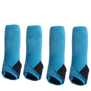 Protège-mollets et sabots noirs en néoprène pour chevaux – Protection intégrale des jambes, respirants, confortables, haute qualité, OEM ODM - Product Image 2