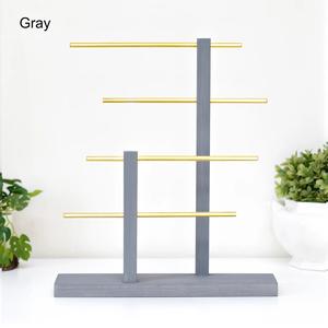 Soporte organizador de joyas con diseño de varillas escalonadas, exhibición que ahorra espacio, almacenamiento antienredos para collares, pulseras, decoración moderna - Product Image 4