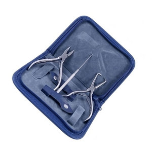 Premium Quality Hair Extensions Tools Kit with Stainless Steel Pliers <b>Beading</b> Jar Silicone Lined Micro Rings Pulling <b>Needle</b> Hook - Product Image 5