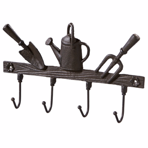 Gancho de Pared de Hierro Negro Antiguo de Primera Calidad, Gancho Decorativo Vintage para Abrigos, para Hogar, Hotel, Baño, Almacenamiento Montado en la Pared - Product Image 1