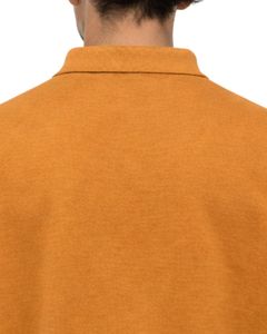 เสื้อโปโลแขนยาวสีเหลืองมัสตาร์ดสำหรับผู้ชาย เสื้อสเวตเชิ้ตผ้าคอตตอนผสมลำลอง คอปกแบบสวม ใส่ได้ทั้งฤดูใบไม้ร่วงและฤดูหนาว รับผลิตตามแบบ (OEM) ขายส่ง - Product Image 6