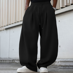 Pantalones deportivos holgados Nesta Sports para hombre, pantalones de algodón antipilling, cómodos, con bolsillo lateral, cintura elástica con cordón - Product Image 3