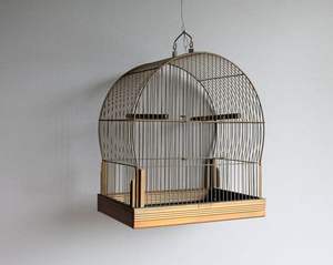 Grande cage à oiseaux en métal de grande capacité avec séparateur amovible pour loger plusieurs oiseaux séparément ou ensemble - Product Image 5