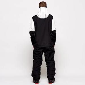 Combinaison de ski pour adulte personnalisée, imperméable et respirante, pour snowboard, combinaison une pièce avec fermeture éclair, capuche, isolation en polaire -Tex - Product Image 6