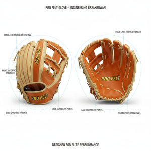 Gant de baseball OEM à marque privée, pour droitiers et gauchers, pour adultes et jeunes, avec paume en cuir doux au toucher, poche profonde, gants durables - Product Image 2