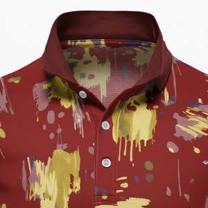 เสื้อโปโลกอล์ฟกีฬาพิมพ์ลายแบบเต็มตัว ฮาวาย ผ้าโพลีเอสเตอร์ 100% ไม่ยับ สำหรับทุกเพศ ขายส่ง รับสั่งทำ - Product Image 2