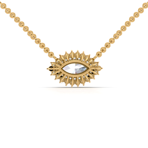 IGI Certified Lab Grown Diamond Marquise Cut Double Halo Pendant in 18K White / Yellow & Rose Gold Luxury <b>Cluster</b> Design - Product Image 2