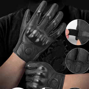 Guantes Deportivos de Cuero Transpirables Hechos a Medida, Guantes de Motocicleta Antideslizantes, Último Diseño, Guantes de Motocicleta de Dedo Completo - Product Image 4