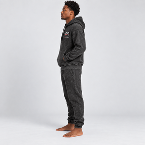 Premium men acid wash <b>hoodie</b> with soft fabric relaxed fit stylish vintage finish durable <b>stitching</b> and comfortable streetwear - Product Image 3