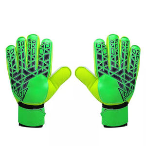 ถุงมือผู้รักษาประตูฟุตบอลหนังแท้ขายส่ง พร้อมการควบคุมที่แข็งแรง ป้องกันการลื่นด้วยยางลาเท็กซ์ ป้องกันน้ำ ระบายอากาศได้ดี ป้องกันนิ้วมือ - Product Image 5