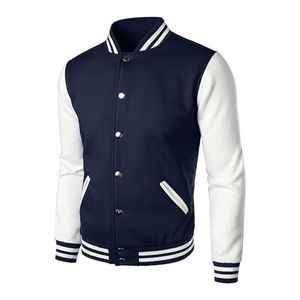 Custom Logo Men's Jackets Casual Baseball Jacket Letterman Coat Cotton Unisex Varsity Jacket - Product Image 5