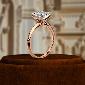 Bague de fiançailles solitaire en diamant de laboratoire taille princesse 1,5 carat certifié IGI, or jaune 14 carats, cadeau de mariage et d'anniversaire pour elle - Product Image 6