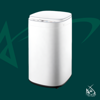 Lavadora/Secadora SUDEX Eléctrica Mini de Una Sola Tina, Carga Superior, Acero Inoxidable, Todo en Uno, Calentamiento PTC, Secado Rápido, Impulsor de Alta Temperatura 10