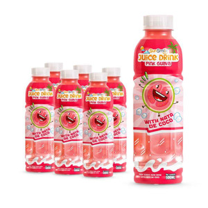 Wholesale Fruit Drinks SunSmile Mixed Fruit Juice with Nata De Coco 500ml PET <b>Bottle</b> Vietnam Exotic Halal Drinks Manufacturer - Product Image 4