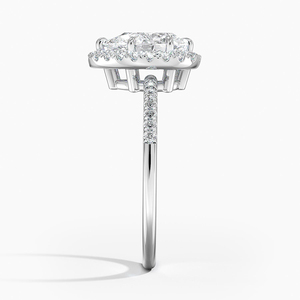 BOJ <b>Ring</b> 029 Pear Cut 925 Silver Cambria Halo White <b>Diamond</b> <b>Ring</b> 2ct D Color VVS1 Moissanite GRA Certified Low Price <b>Ring</b> Sale - Product Image 3