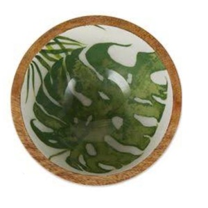 Custom Made Decorative Serving Plate Elegant Design Wooden Fruit Bowl <b>Sticker</b> Natural Mango Wood Round Plate - Product Image 4