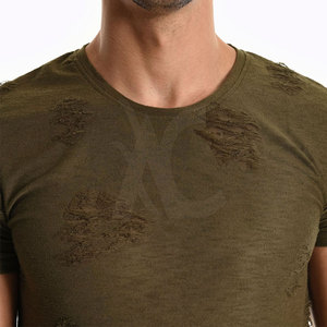 Camiseta Desgastada de Algodón Lavado, Estilo Urbano Holgado, Moda Casual de Verano, Prenda de Calidad Premium - Product Image 3