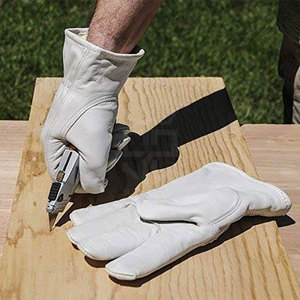 Guantes de Seguridad de Cuero Premium, Guantes de Trabajo Resistentes con Palma Reforzada, Costuras Fuertes y Material Duradero - Product Image 5