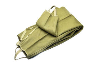 Men's Olive Green <b>Wool</b> Trousers For Romanian Uniform High Waist Straight Fit Anti-Wrinkle Casual <b>Pants</b> Autumn Wear - Product Image 2