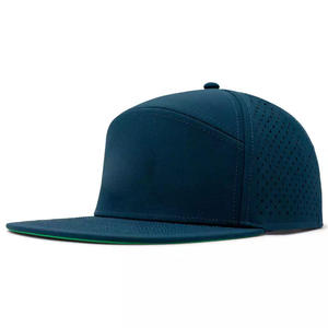 OARH INT INDUSTRY 2026 Gorra Snapback Unisex Negra de 5 Paneles con Visera Plana, Parche Bordado y Agujeros Cortados con Láser, Sombrero Premium 100% - Product Image 5