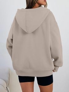Womens Oversized V Neck <b>Hoodies</b> <b>with</b> <b>Thumb</b> <b>Hole</b> Pullover Sweatshirts Y2k Clothes Fall Fashion Outfits 2026 - Product Image 5