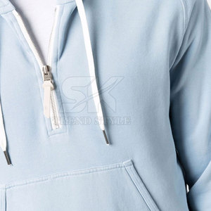 Plain <b>Pullover</b> <b>Men</b> Half Zip Plain Hoodie Premium Quality New Design 100% Cotton Hoodies For <b>Men</b> - Product Image 6