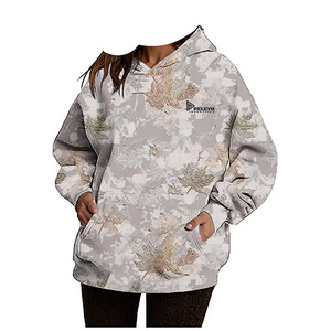Custom Women's Hooded Sweatshirt Oversized Knitted Soft Breathable Fabric <b>Polyester</b> Casual Streetwear - Product Image 3