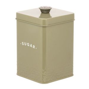 Minimalist Metal Sugar Canister With Lid Cylinder Shape Moisture Proof <b>Kitchen</b> <b>Storage</b> Container For Freshness Preservation - Product Image 2