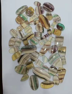 Mejor venta Multi fluorita cabujón piedra preciosa gran tamaño de forma de mezcla para DIY pulsera collar joyería cabujón de piedras preciosas naturales - Product Image 3