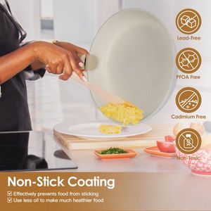 9-Piece Detachable Handle Dishwasher & Oven Safe Nonstick Aluminum <b>Cookware</b> <b>Set</b> with Tempered Glass Lids for Kitchen Use - Product Image 6