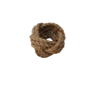 Anneaux de serviette en jute naturelle |   Porte-serviettes rustique fait main, décoration de table de mariage |   Ensemble d'anneaux de serviettes de table pour décoration de fête champêtre - Product Image 2